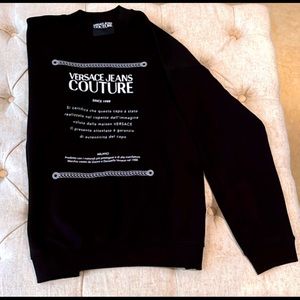 Black Sweatshirt Versace Jeans Couture